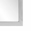 Escenografia 24 x 36 in. & 3 in. Flat Framed Wall Mirror, Satin Nickel ES3037315